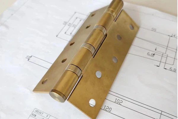 Anti-vibration Brass Fixed Hinges
