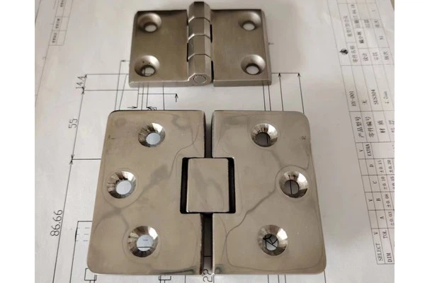 Mirror Finish Heavy Duty Spring Hinges For Metal Gates