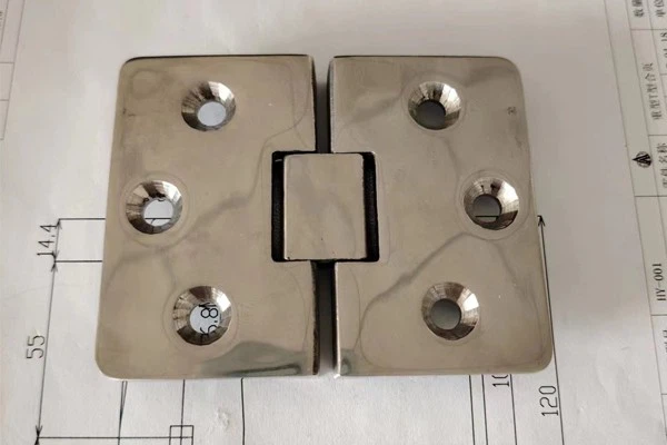 Mirror Finish Heavy Duty Spring Hinges For Metal Gates