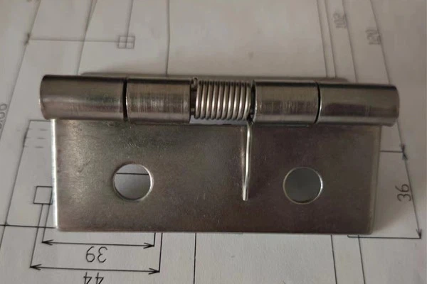 Titanium Alloy Vacuum Plated Spring Hinge, Advanced Protection Technology, Used in Space Capsule Equipment Cabinet
