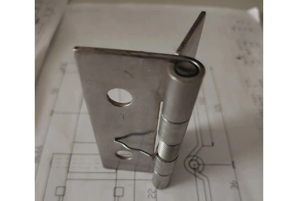 Titanium Alloy Vacuum Plated Spring Hinge, Advanced Protection Technology, Used in Space Capsule Equipment Cabinet